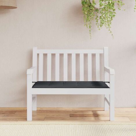 Bonnevie,Coussin de siège confortable de banc de jardin noir 120x50x3 cm tissu oxford -FV41711 (1/5)