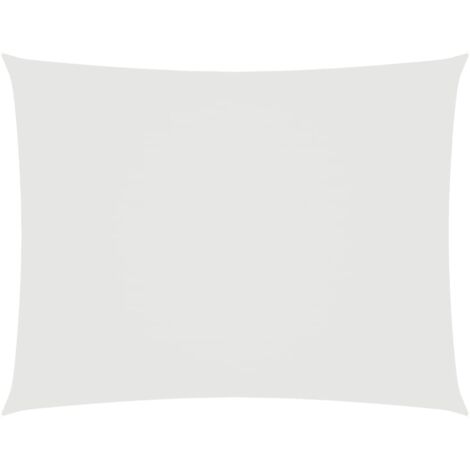 Voile de parasol,Voile d'ombrage pour Jardin Balcon en Tissu Oxford rectangulaire 6x7 m Blanc -82970 (1/5)