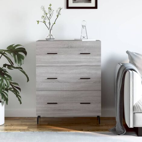 Buffet,Buffet Commode de salon/séjour sonoma gris 69,5x34x90 cm bois d'ingénierie -TZ12540 (1/5)