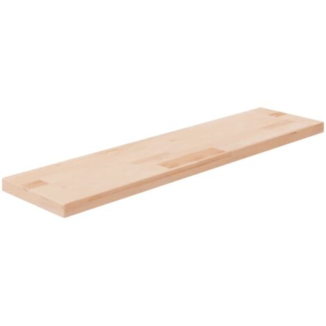 Panneau d'étagère, Tablette Murale, Meuble de rangement 80x20x2,5 cm Bois de chêne massif non traité MAE3417 (1/4)