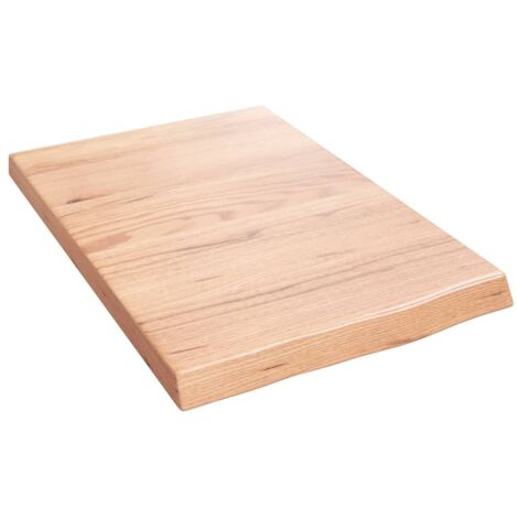 Étagère murale multiposition - Meuble Étagère murale marron clair 40x60x4 cm bois chêne massif traité -BV52552 (1/4)
