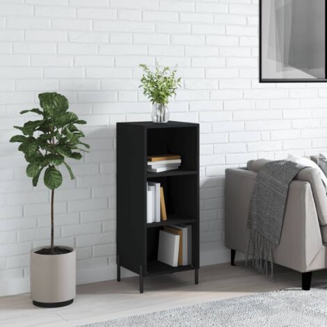 Buffet,Buffet Commode de salon/séjour noir 34,5x32,5x90 cm bois d'ingénierie -TZ11348 (1/5)