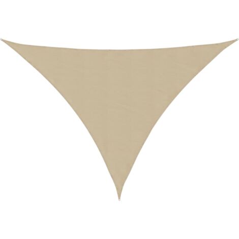 Voile de parasol,Voile d'ombrage pour Jardin Balcon en Tissu Oxford triangulaire 2,5x2,5x3,5 m Beige -32598 (1/5)