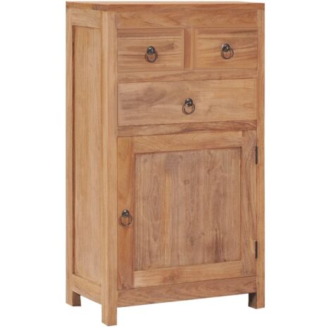 Buffet,Buffet d'appoint,Meuble de Rangement 50 x 30 x 90 cm Bois de teck massif -TZ56048 (1/5)
