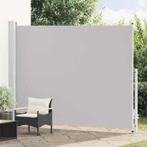 Auvent latéral rétractable de patio,Auvent facile à assembler Anti-UV 220x300 cm Gris -FR69646 (1/5)