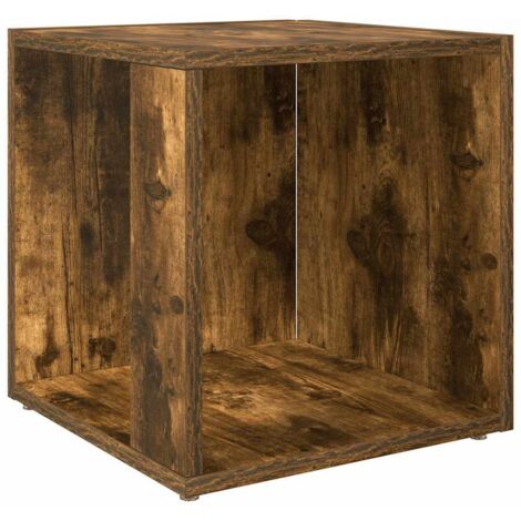 Table Basse Table à café Table d'appoint Chêne fumé 33x33x34,5 cm Bois d'ingénierie BV34349 (1/5)