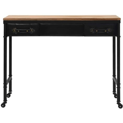 Table console Table d'appoint design industriel - MDF et bois de sapin 100 x 33,5 x 80 cm BV35387 (1/5)