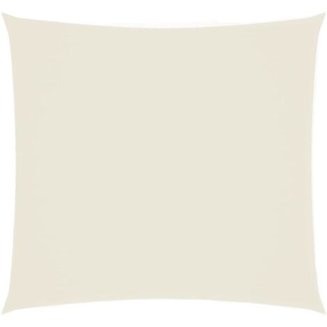 Voile de parasol,Voile d'ombrage pour Jardin Balcon en Tissu Oxford carré 2,5x2,5 m Crème -57792 (1/5)