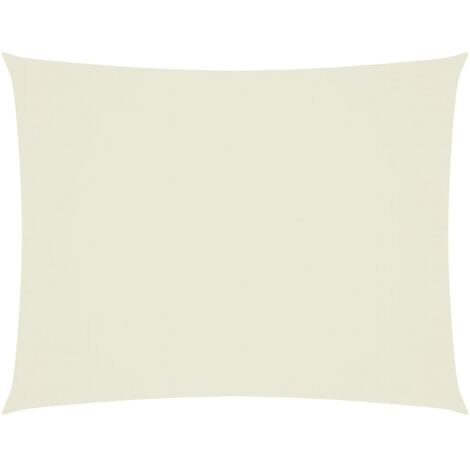Voile de parasol,Voile d'ombrage pour Jardin Balcon en Tissu Oxford rectangulaire 3,5x5 m Crème -23115 (1/5)