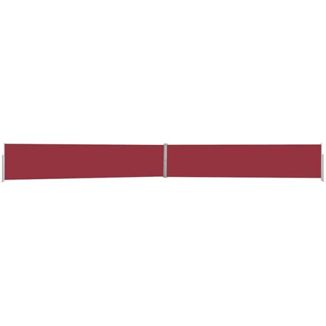 Auvent latéral rétractable de patio,Auvent facile à assembler Anti-UV 140x1200 cm Rouge -FR75042 (1/5)