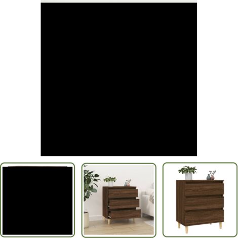Furniture Limited - Buffet Chêne marron 60x35x70 cm Bois d'ingéni (1/5)