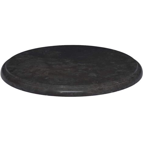 Dessus de table, Plateau De Table Noir Ø40x2,5 cm Marbre LKF80553 (1/5)