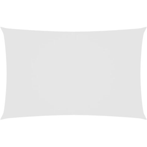 Voile de parasol,Voile d'ombrage pour Jardin Balcon en Tissu Oxford rectangulaire 2,5x5 m Blanc -42044 (1/5)