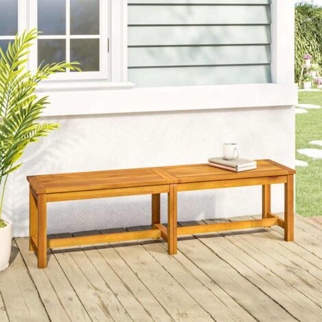 Banc de jardin,Moderne Banc terrasse d'extérieur 150x35x45 cm bois massif d'acacia -FV99758 (1/5)