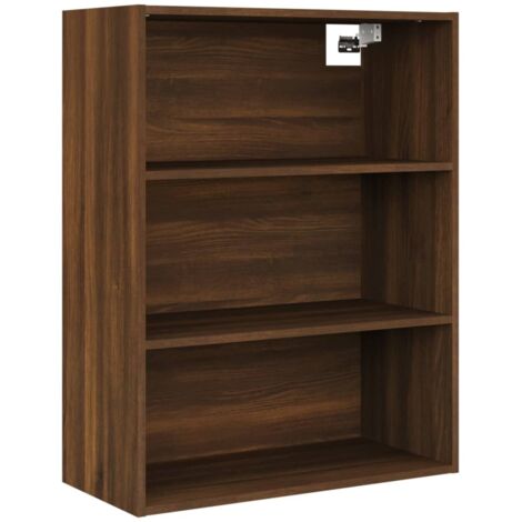 Armoire murale Salon,Meuble bas de Rangement,Meuble TV suspendue Chêne marron 69,5x32,5x90 cm -59698 (1/5)