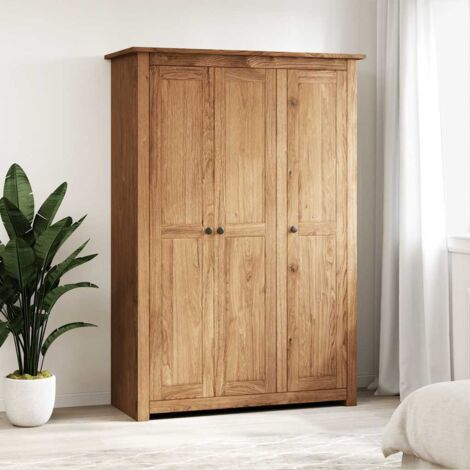 Garde-robe moderne à 3 portes,Armoire de rangement Penderie,Armoire de vêtements 118x50x171,5 cm Pin Assortiment Panama -BonneVie36859 (1/5)