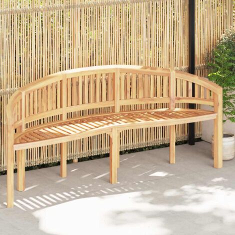 Banquette d'extérieur,Banc de jardin en forme de banane 200 cm Bois de teck solide -FV74259 (1/5)