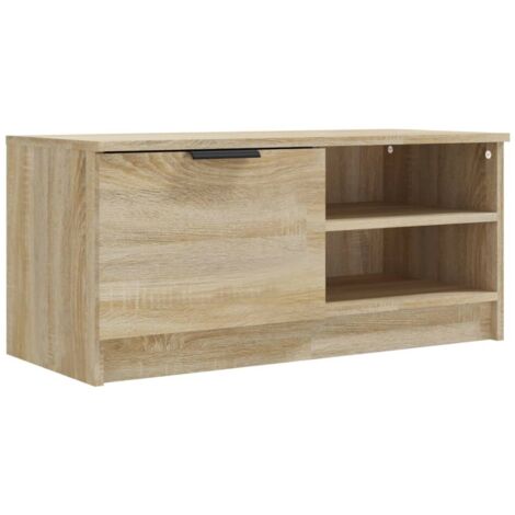 Armoire Meuble TV Scandinave,Banc support TV Chêne sonoma 80x35x36,5 cm Bois d'ingénierie -36442 (1/5)