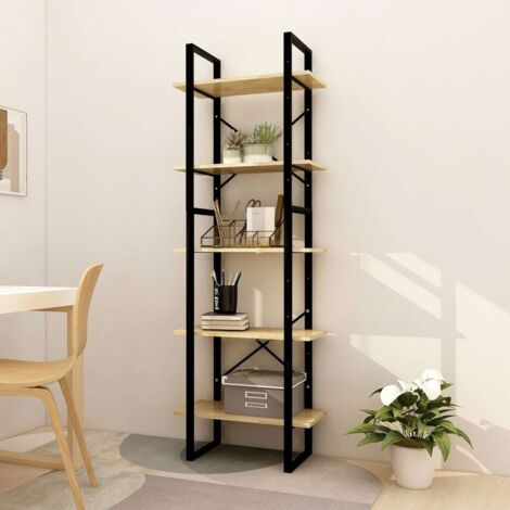 Bibliothèque,Étagère à 5 niveaux de Rangement Ouvert,Étagère livres 60x30x175 cm Bois de pin - DH54563 (1/5)