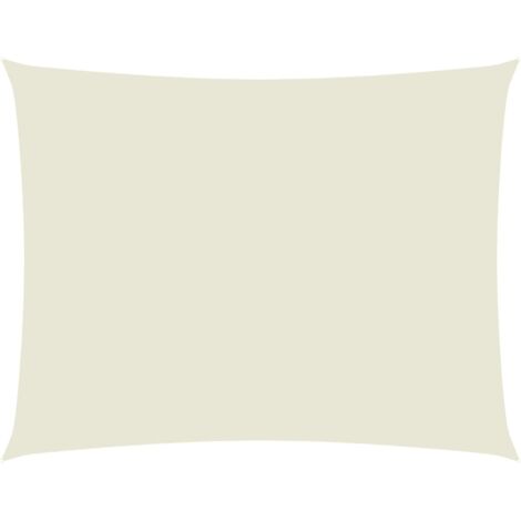 Voile de parasol,Voile d'ombrage pour Jardin Balcon en Tissu Oxford rectangulaire 3,5x4,5 m Crème -46214 (1/5)