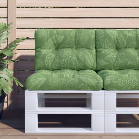 Coussin de palette,Coussin d'assise Confortable motif de feuilles 50x40x12 cm tissu -AD82973