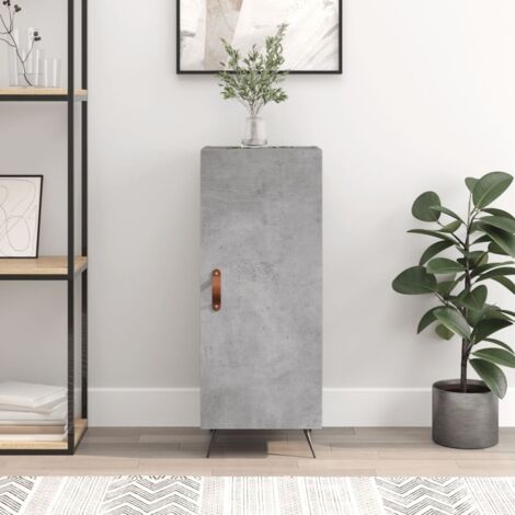 Buffet bas,Buffet Commode industriel Gris béton 34,5x34x90 cm Bois d'ingénierie -QS75316 (1/5)