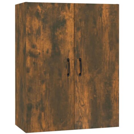 Meuble Elément de Cuisine,Armoire suspendue,Armoire de rangement Chêne fumé 69,5x34x90 cm Bois d'ingénierie -20056 (1/5)
