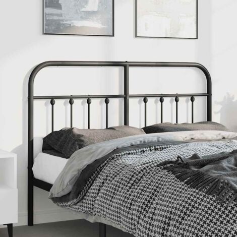 Tête de lit classique métal pour Chambre noir 135 cm -BV46570 (1/5)