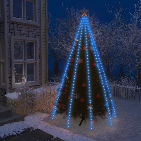 Guirlande lumineuse d'Sapin de Noël,Arbre de Noël 400 LED Bleu 400 cm -WYW11860 (1/5)