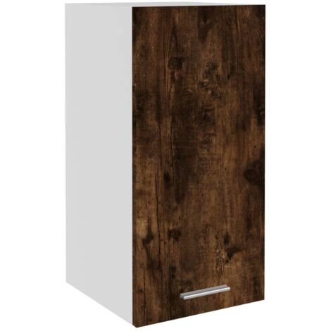 Meuble Elément de Cuisine,Armoire suspendue,Armoire de rangement Chêne fumé 29,5x31x60 cm Bois d'ingénierie -76742 (1/5)