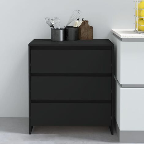 Buffet,Buffet Commode de salon/séjour Noir 70x41x75 cm Aggloméré -TZ68028 (1/5)