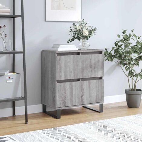 Buffet bas,Buffet Commode industriel Sonoma gris 60x35x70 cm Bois d'ingénierie -QS66136 (1/5)