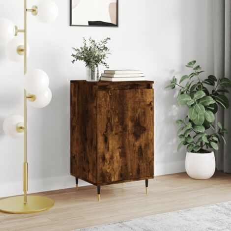 Buffet bas,Buffet Commode industriel chêne fumé 40x35x70 cm bois d'ingénierie -QS48870 (1/5)