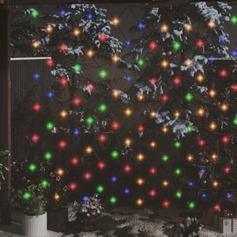 Décoration de Noël - Filet lumineux coloré de Noël 4x4 m 544 LED Intérieur/extérieur -WYW31644 (1/5)