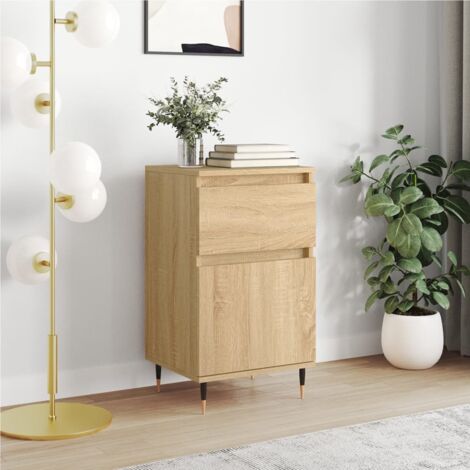 Buffet bas,Buffet Commode industriel chêne sonoma 40x35x70 cm bois d'ingénierie -QS43471 (1/5)