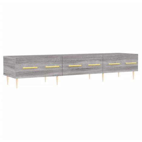 Armoire Meuble TV Scandinave,Banc support TV sonoma gris 150x36x30 cm bois d'ingénierie -44399 (1/5)