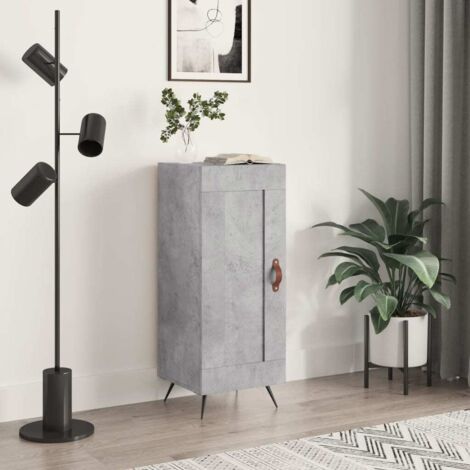 Buffet bas,Buffet Commode industriel Gris béton 34,5x34x90 cm Bois d'ingénierie -QS92835 (1/5)
