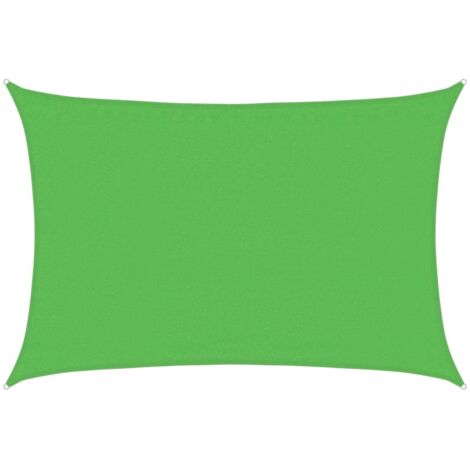 Voile d'ombrage,Voile parasol/Auvent pour Jardin Balcon en 160 g/m² Vert clair 3,5x4,5 m PEHD -78443 (1/5)