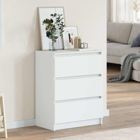 Buffet,Placard de cuisine,Meuble de rangement Blanc 60x35x76 cm Bois d'ingénierie -TZ34111 (1/5)