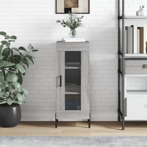 Buffet bas,Buffet Commode industriel Sonoma gris 34,5x34x90 cm Bois d'ingénierie -QS38646 (1/5)