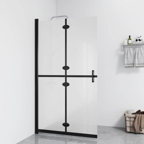 Paroi de douche,Paroi pour baignoire pliable Verre ESG dépoli 70x190 cm -Q3788 (1/5)