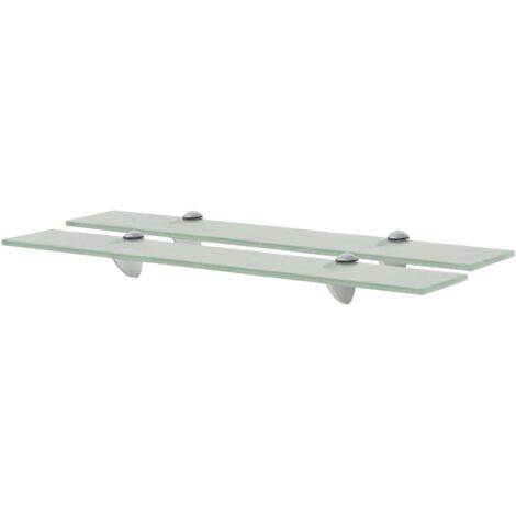 Meuble Étagère de salon Étagères murales 2 pcs Verre 60x10 cm 8 mm -BV60432 (1/5)