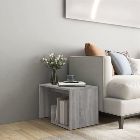 Table d'Appoint Chevet,Bout de Canapé Sonoma gris 59x36x38 cm Bois d'ingénierie -GB85493 (1/5)