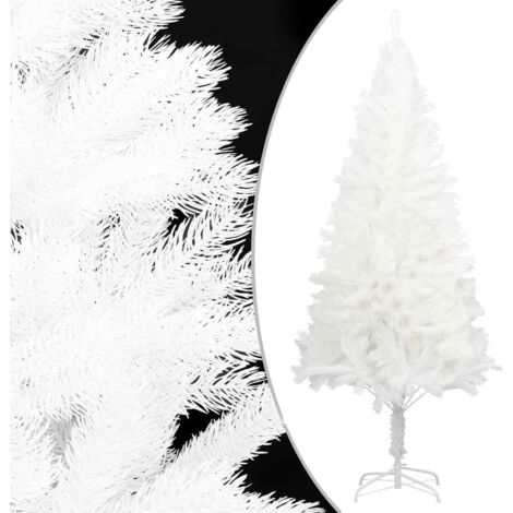 Sapin de Noël artificiel Aiguilles réalistes/Arbre de Noël pour Déco Blanc 210 cm -WYW29555 (1/5)