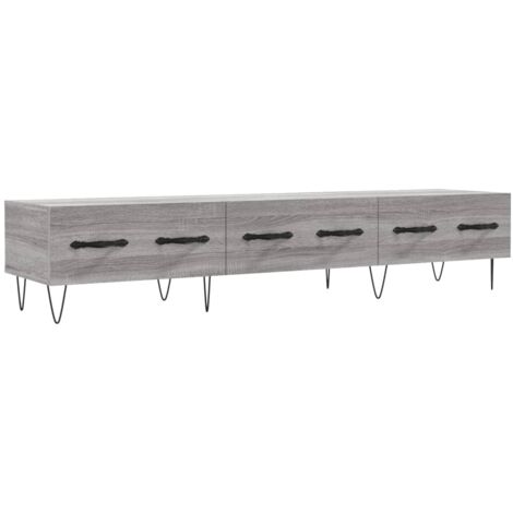 Armoire Meuble TV Scandinave,Banc support TV sonoma gris 150x36x30 cm bois d'ingénierie -98406 (1/5)