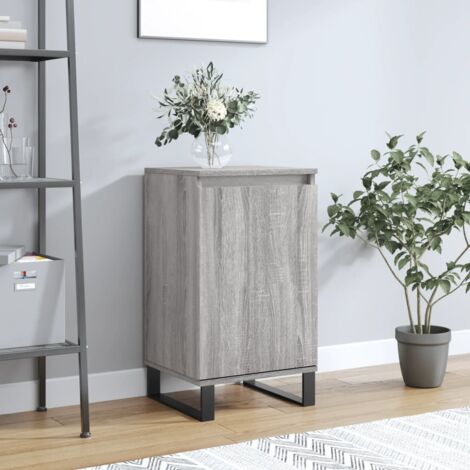Buffet bas,Buffet Commode industriel sonoma gris 40x35x70 cm bois d'ingénierie -QS91737 (1/5)