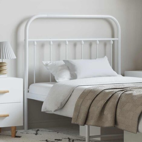 Tête de lit classique métal pour Chambre blanc 100 cm -BV46390 (1/5)