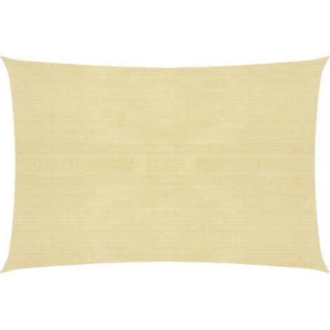Voile d'ombrage - Toile d'ombrage - UV Protection pour Terrasse Jardin Extérieur - 160 g/m² Beige 5x6 m PEHD XZZZ734439 (1/5)