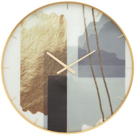 Horloge murale en verre, motif cm Ø 80 x 5 (1/5)