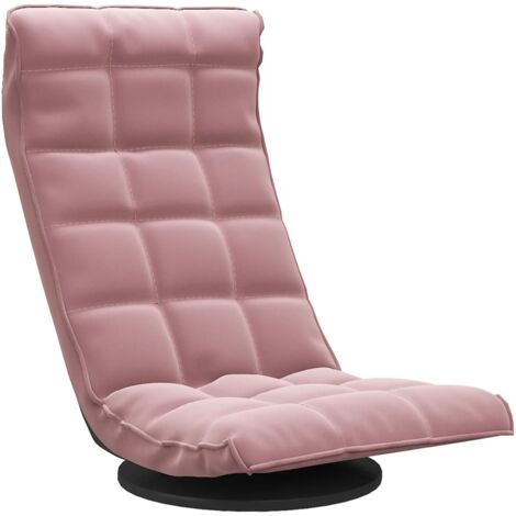 Chaise de sol pivotante Rose Velours (1/5)